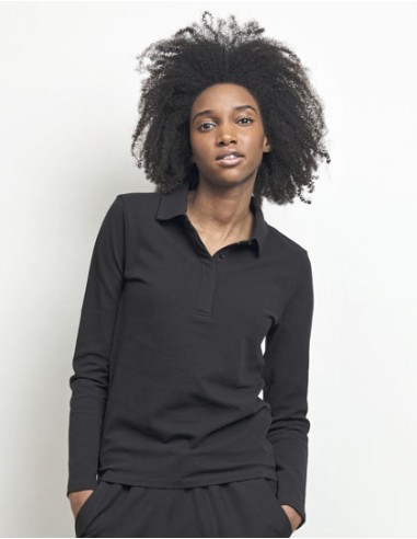 NEO-04397-Womens Long Sleeve Polo Shirt Owen